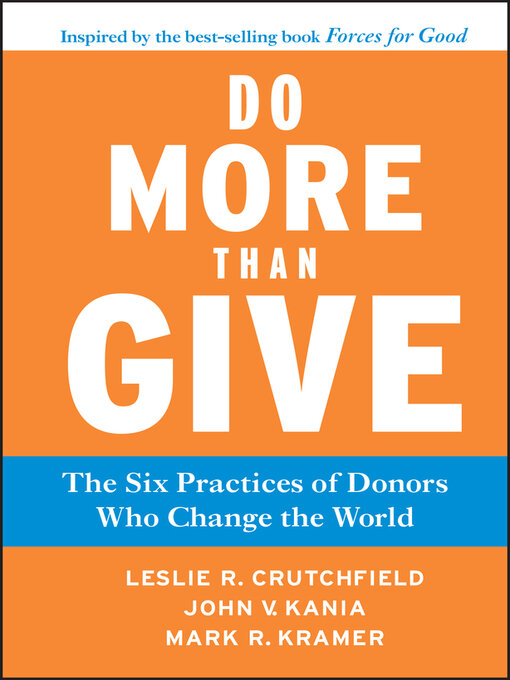Title details for Do More Than Give by Leslie R. Crutchfield - Available